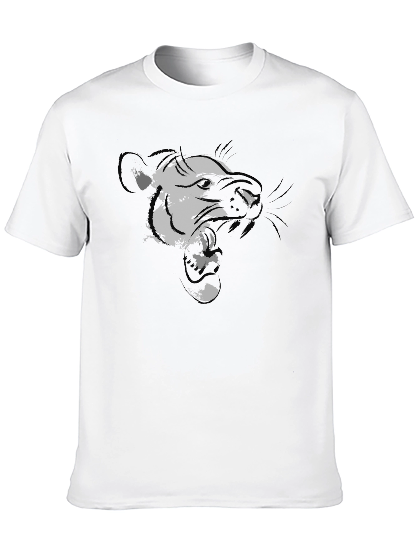Black Graphic Tee - Ferocious Weasel Design