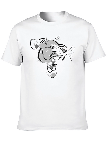 Black Graphic Tee - Ferocious Weasel Design