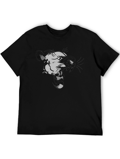 Black Graphic Tee - Ferocious Weasel Design