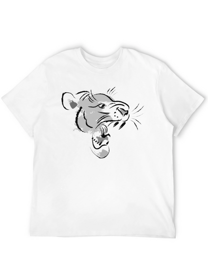 Black Graphic Tee - Ferocious Weasel Design