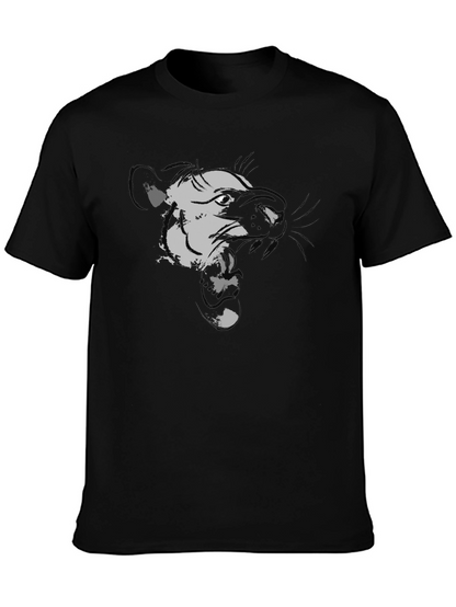 Black Graphic Tee - Ferocious Weasel Design