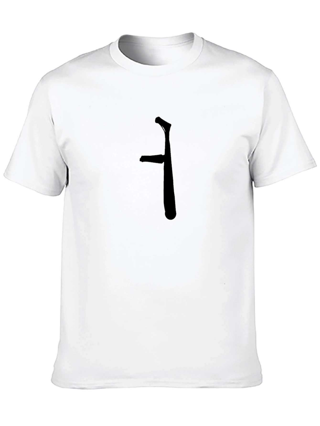 Minimalist Black T-Shirt with Unique Graphic