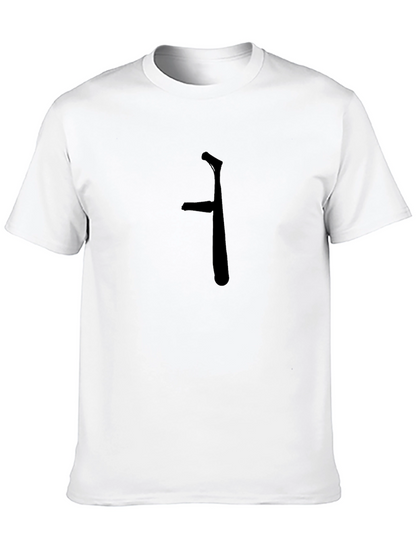 Minimalist Black T-Shirt with Unique Graphic