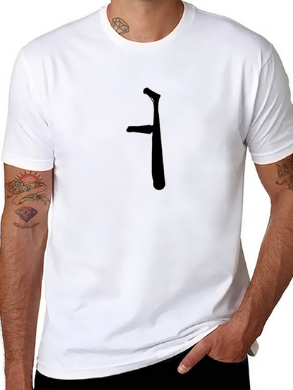 Minimalist Black T-Shirt with Unique Graphic