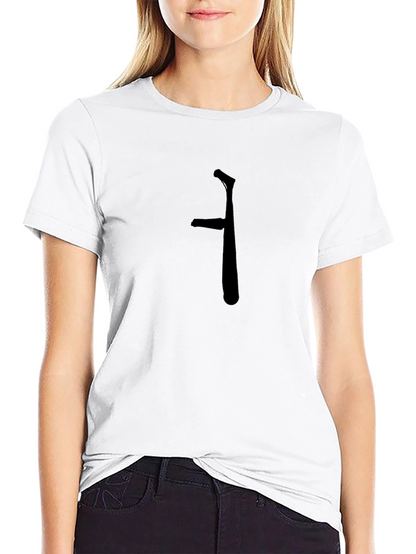 Minimalist Black T-Shirt with Unique Graphic