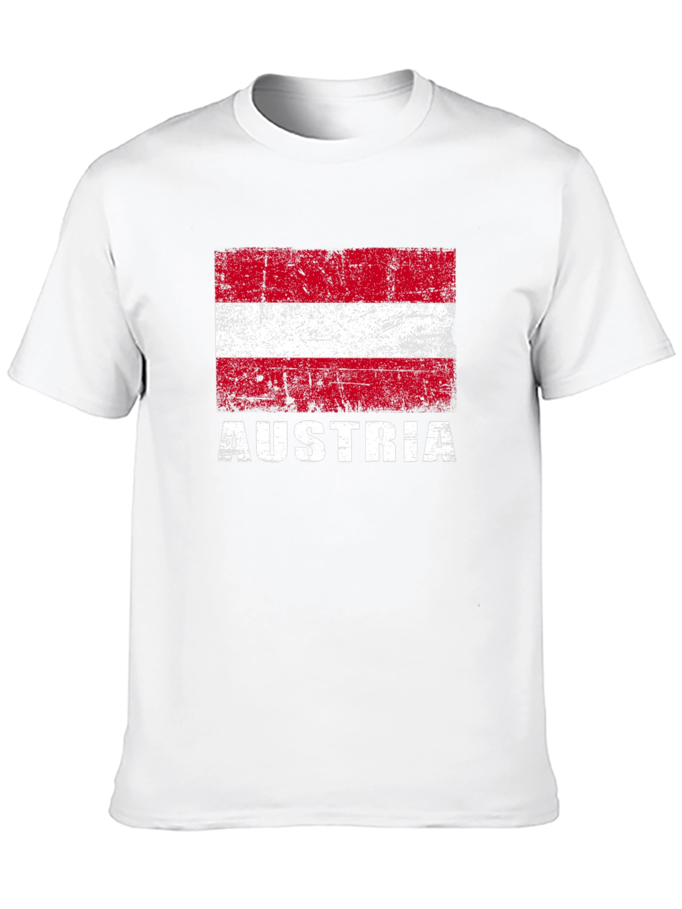 Austria Flag T-Shirt - Distressed Design
