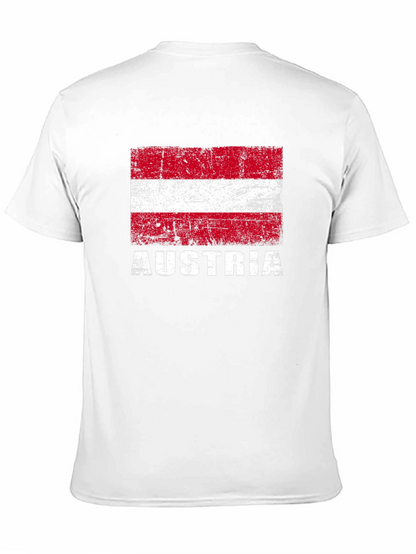 Austria Flag T-Shirt - Distressed Design