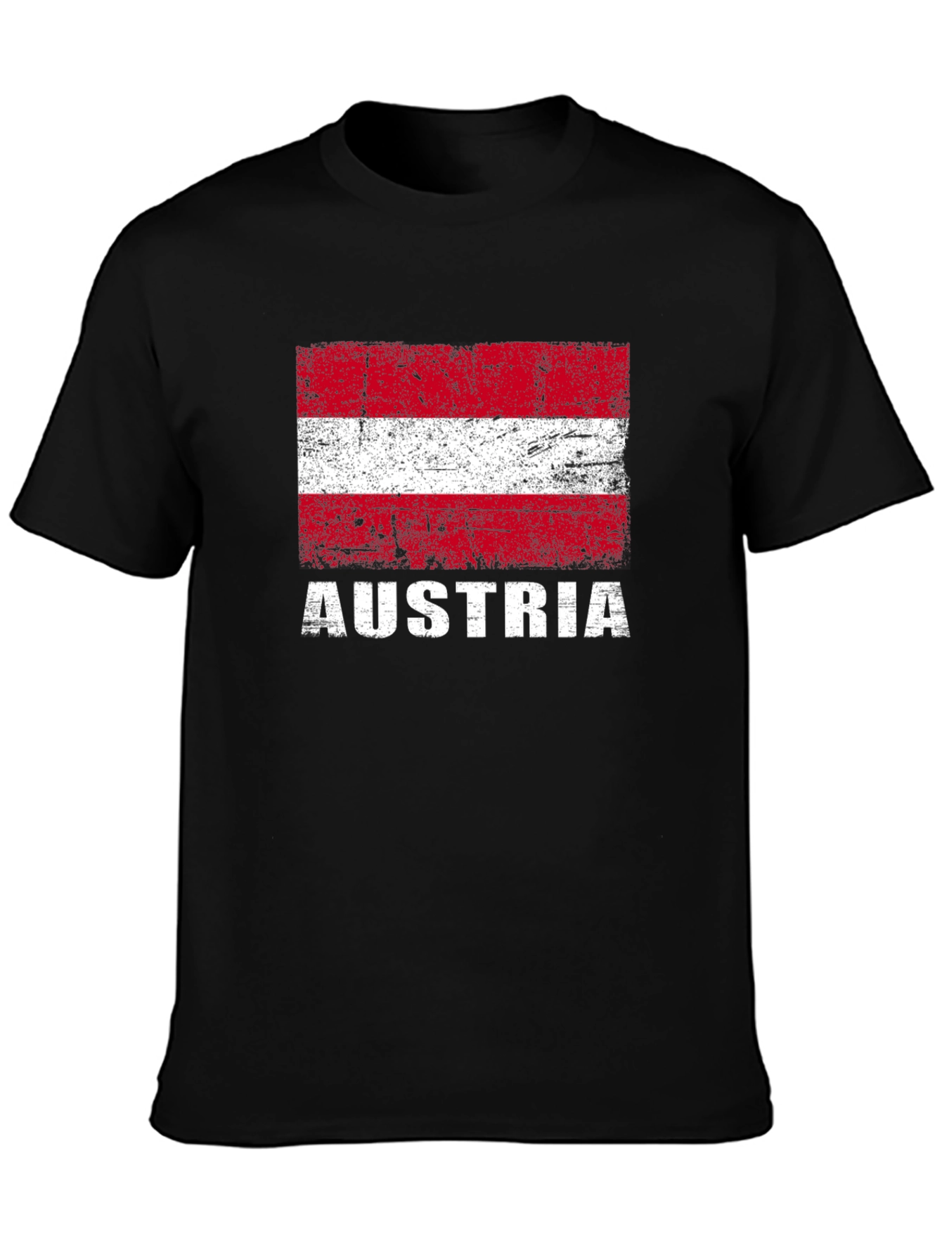 Austria Flag T-Shirt - Distressed Design