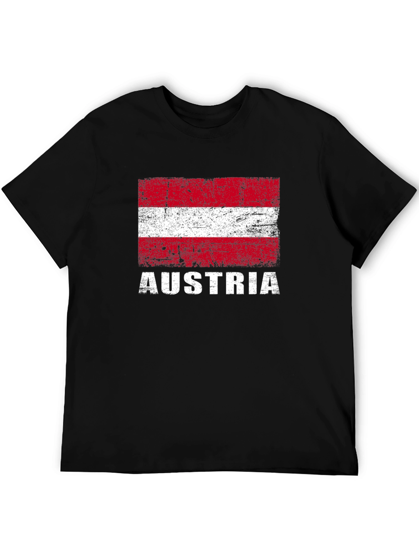 Austria Flag T-Shirt - Distressed Design