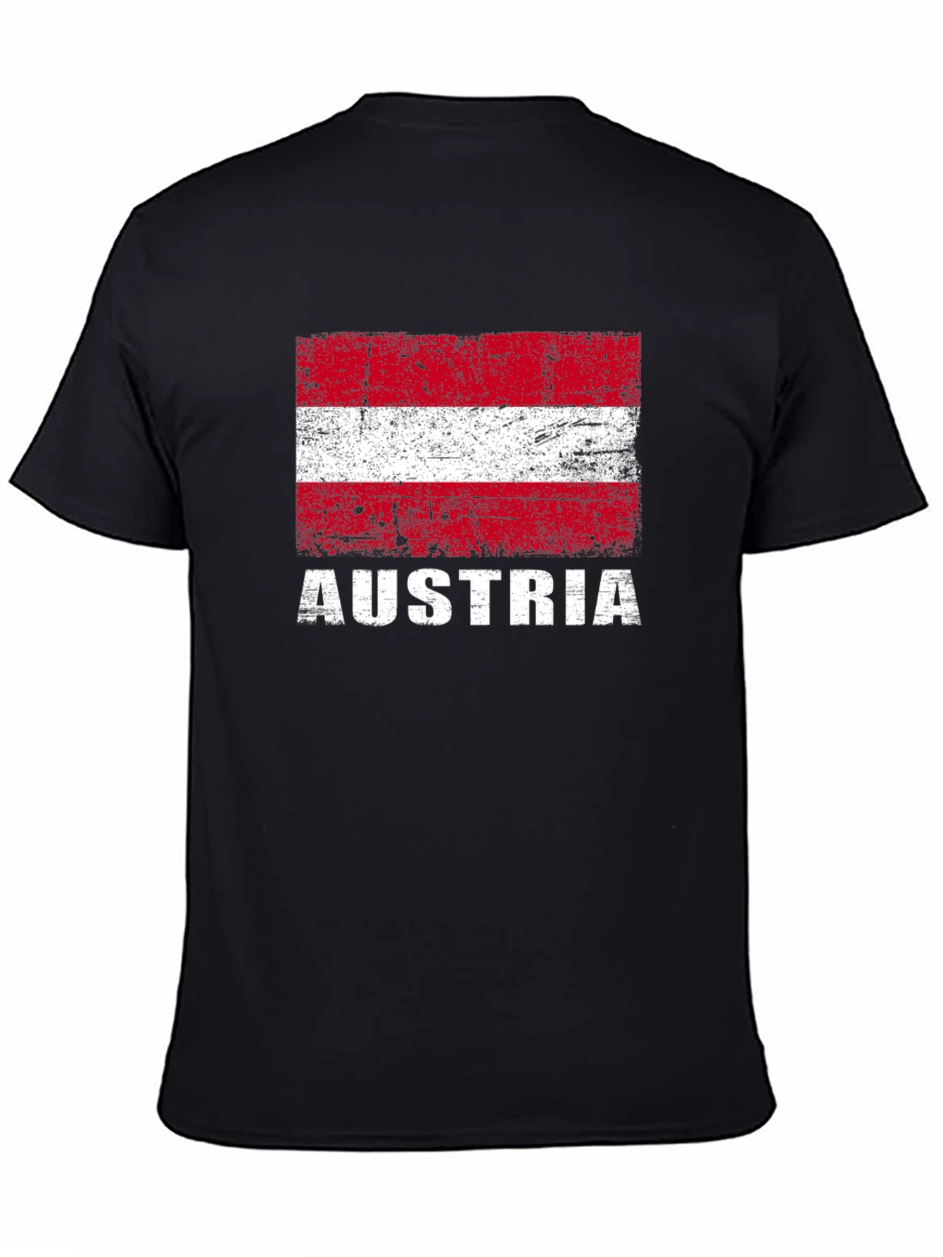 Austria Flag T-Shirt - Distressed Design