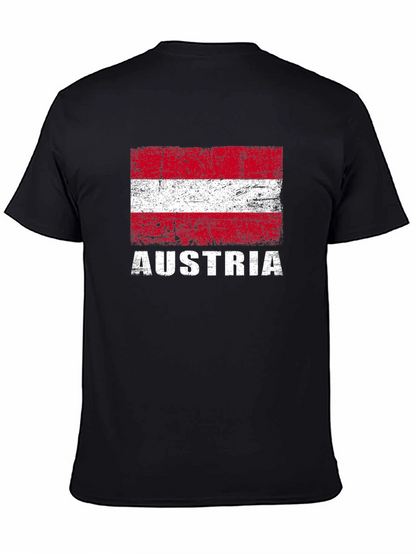 Austria Flag T-Shirt - Distressed Design