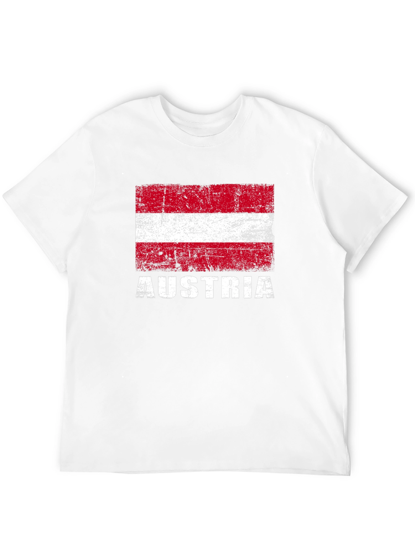Austria Flag T-Shirt - Distressed Design