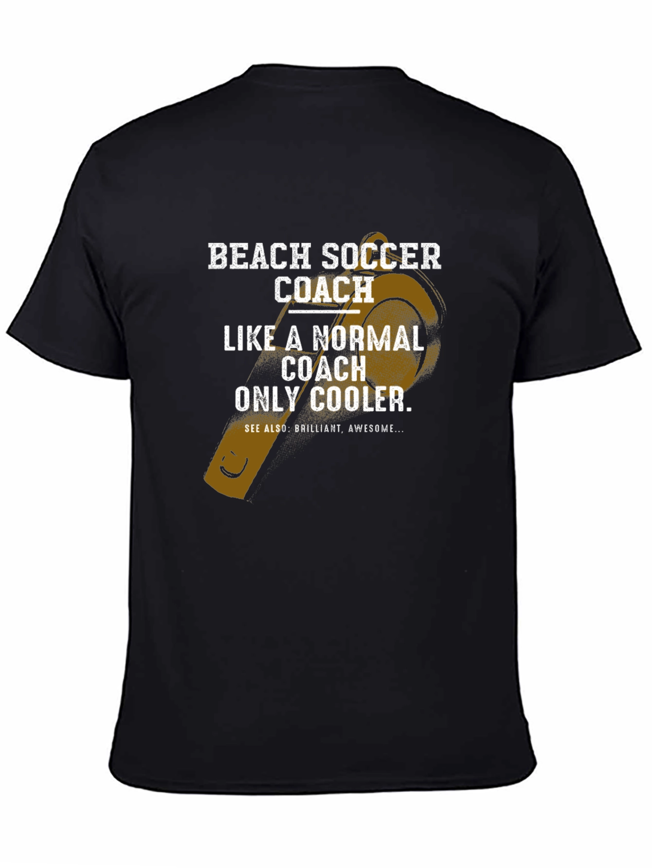 Beach Soccer Coach T-Shirt - Cool Coach Tee