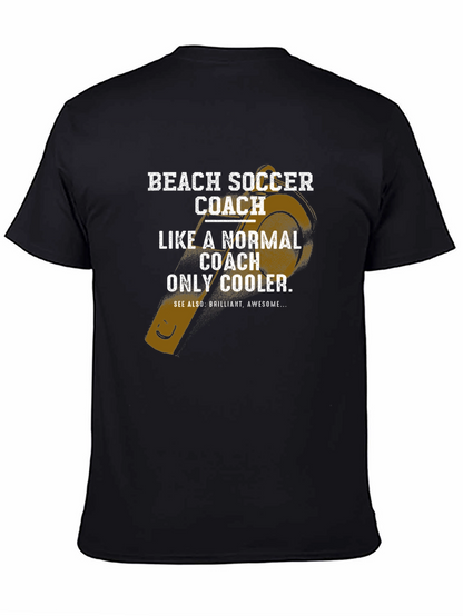 Beach Soccer Coach T-Shirt - Cool Coach Tee