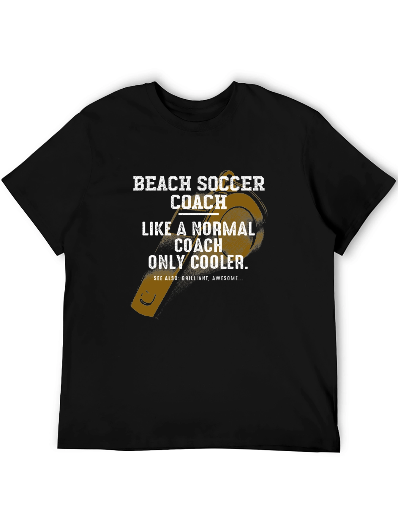 Beach Soccer Coach T-Shirt - Cool Coach Tee