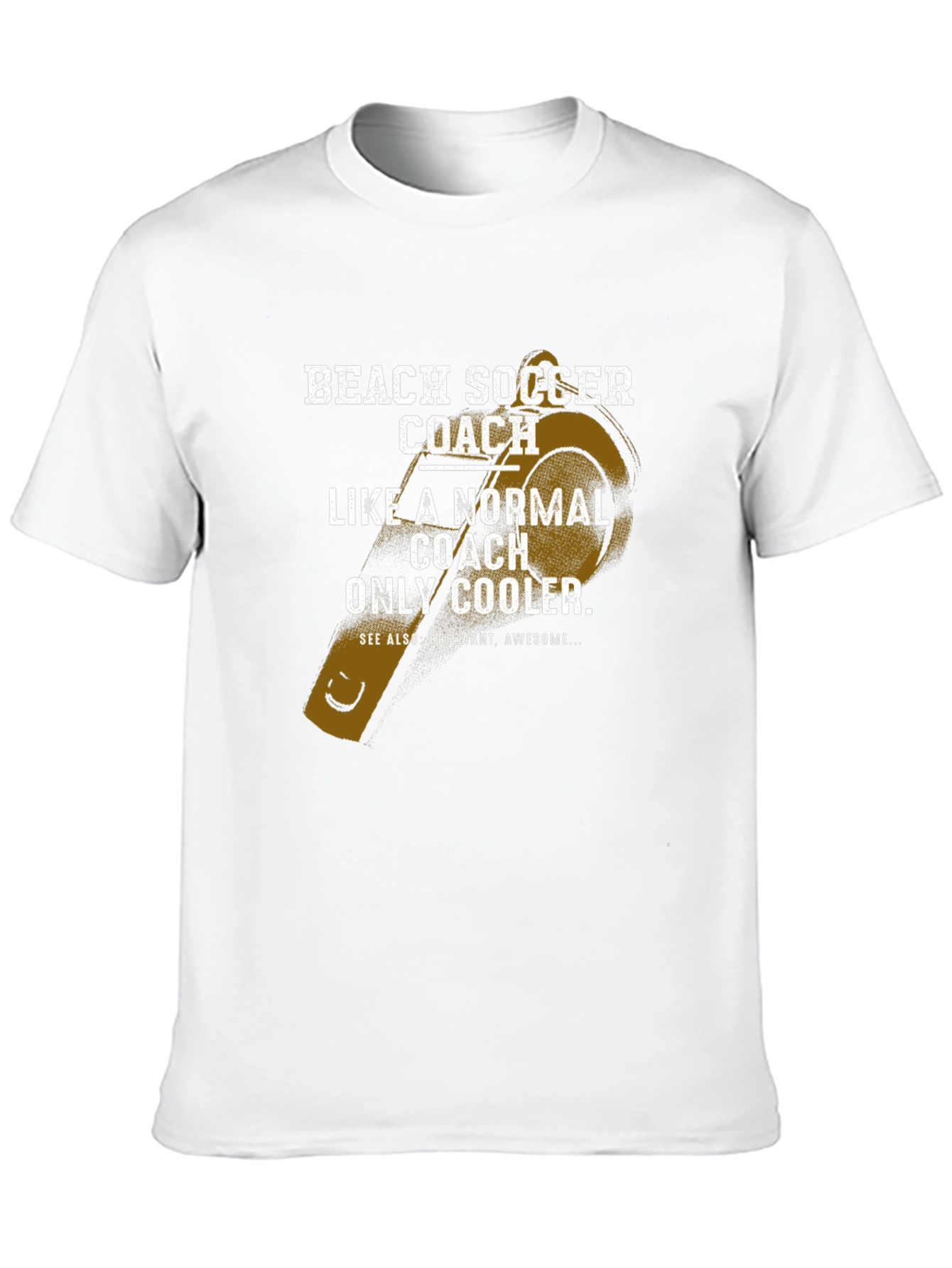 Beach Soccer Coach T-Shirt - Cool Coach Tee