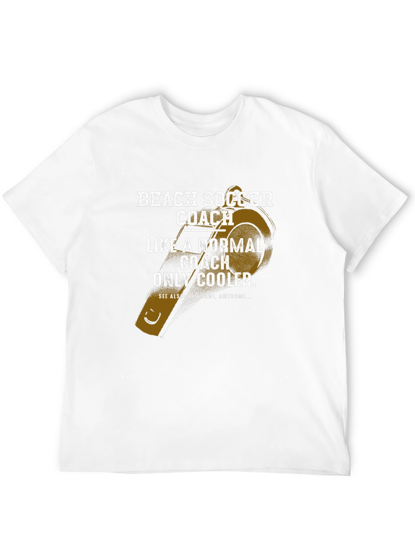Beach Soccer Coach T-Shirt - Cool Coach Tee