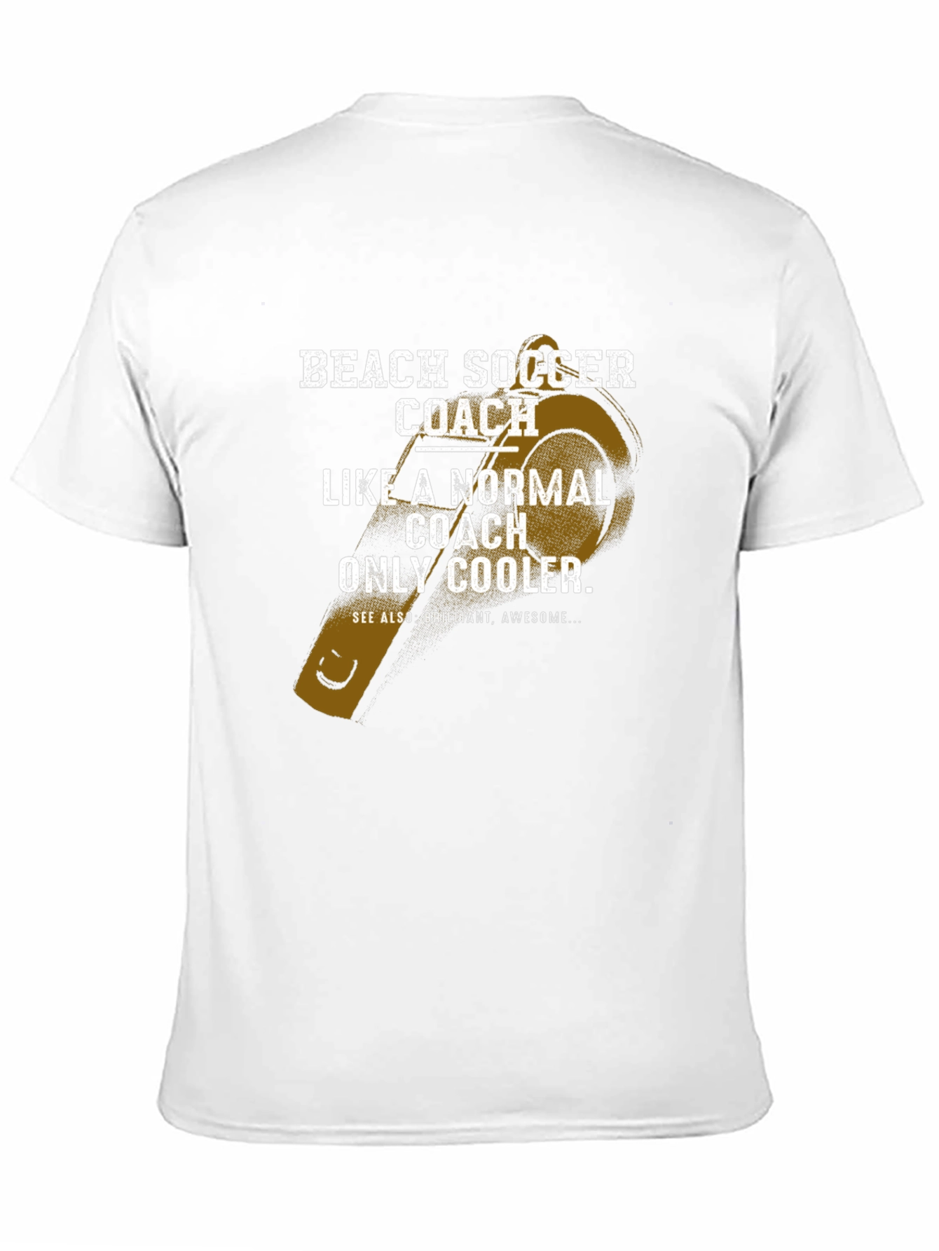 Beach Soccer Coach T-Shirt - Cool Coach Tee