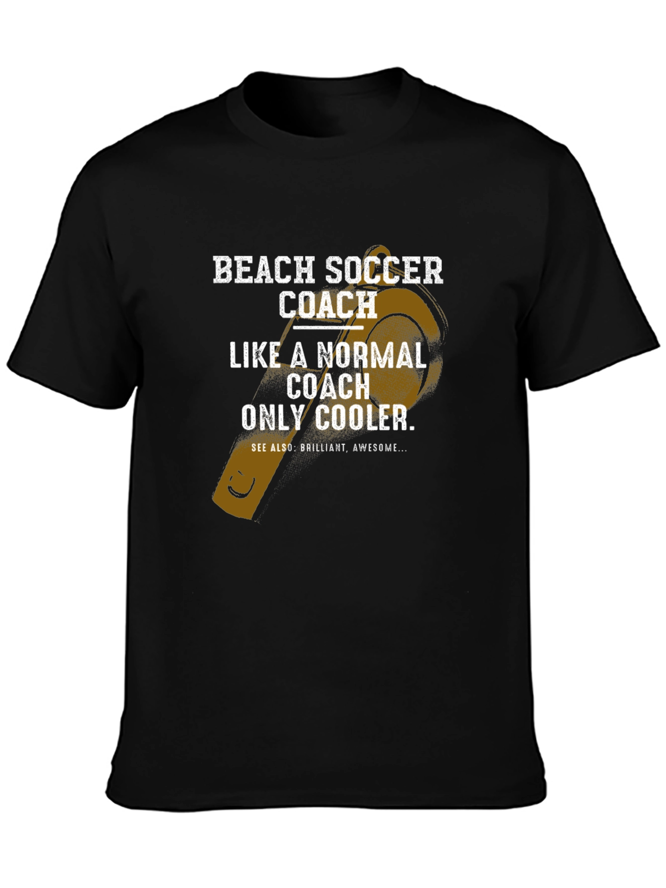 Beach Soccer Coach T-Shirt - Cool Coach Tee
