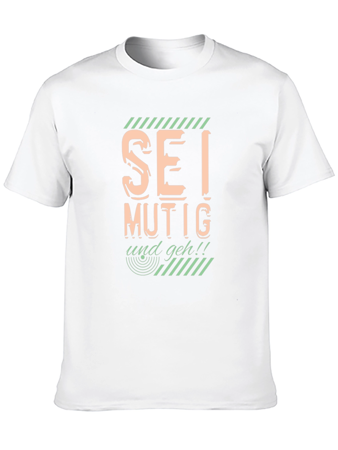 Sei Mutig Und Geh! Bold Graphic Black T-Shirt