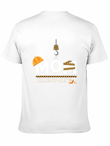 Mom Birthday Crew Construction T-Shirt