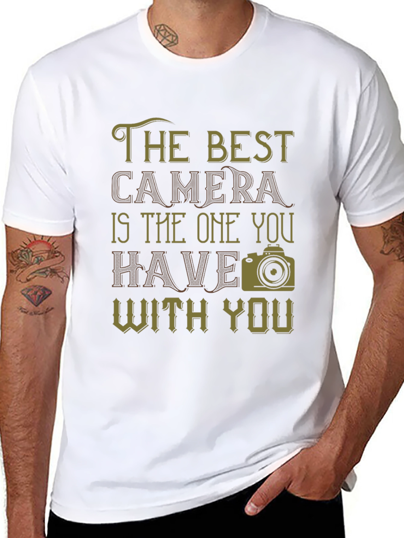 The Best Camera Graphic T-Shirt - Photography Lover Tee