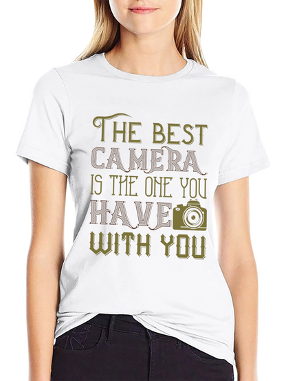 The Best Camera Graphic T-Shirt - Photography Lover Tee