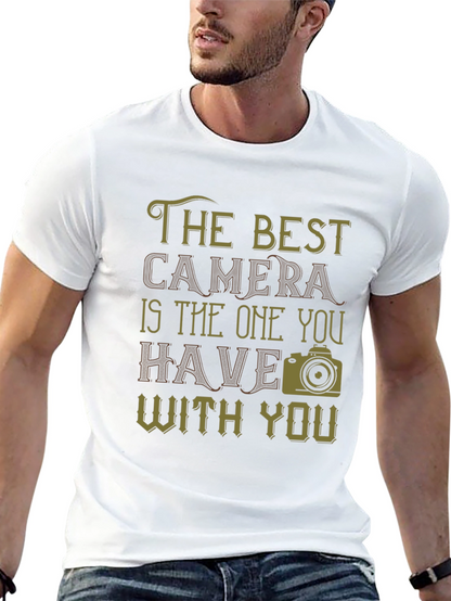 The Best Camera Graphic T-Shirt - Photography Lover Tee