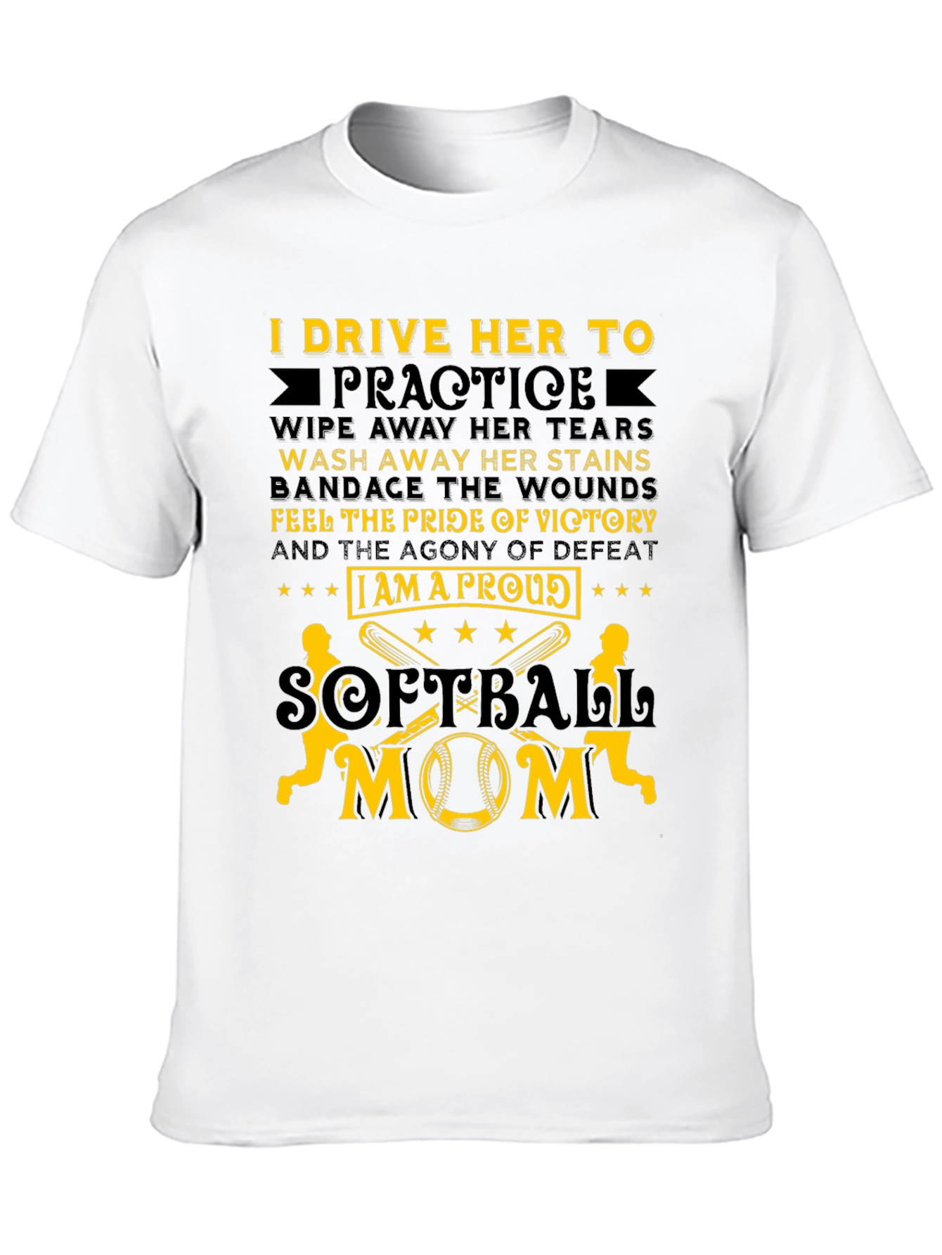 Proud Softball Mom T-Shirt
