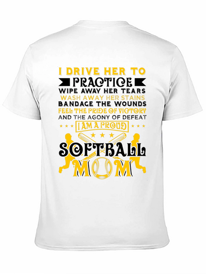 Proud Softball Mom T-Shirt