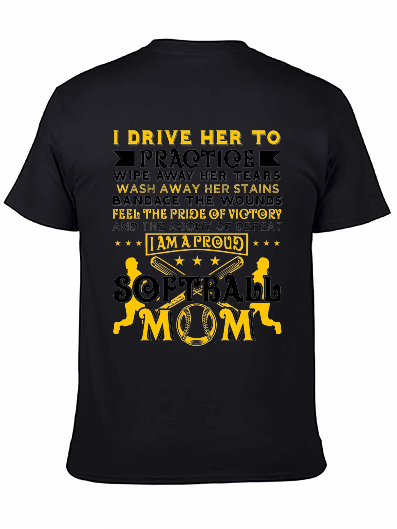 Proud Softball Mom T-Shirt