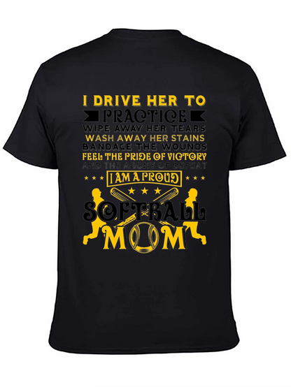 Proud Softball Mom T-Shirt