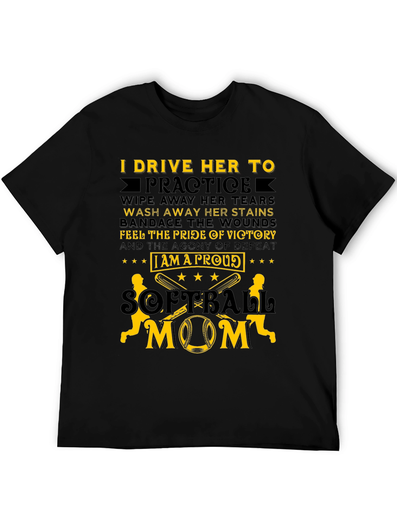 Proud Softball Mom T-Shirt