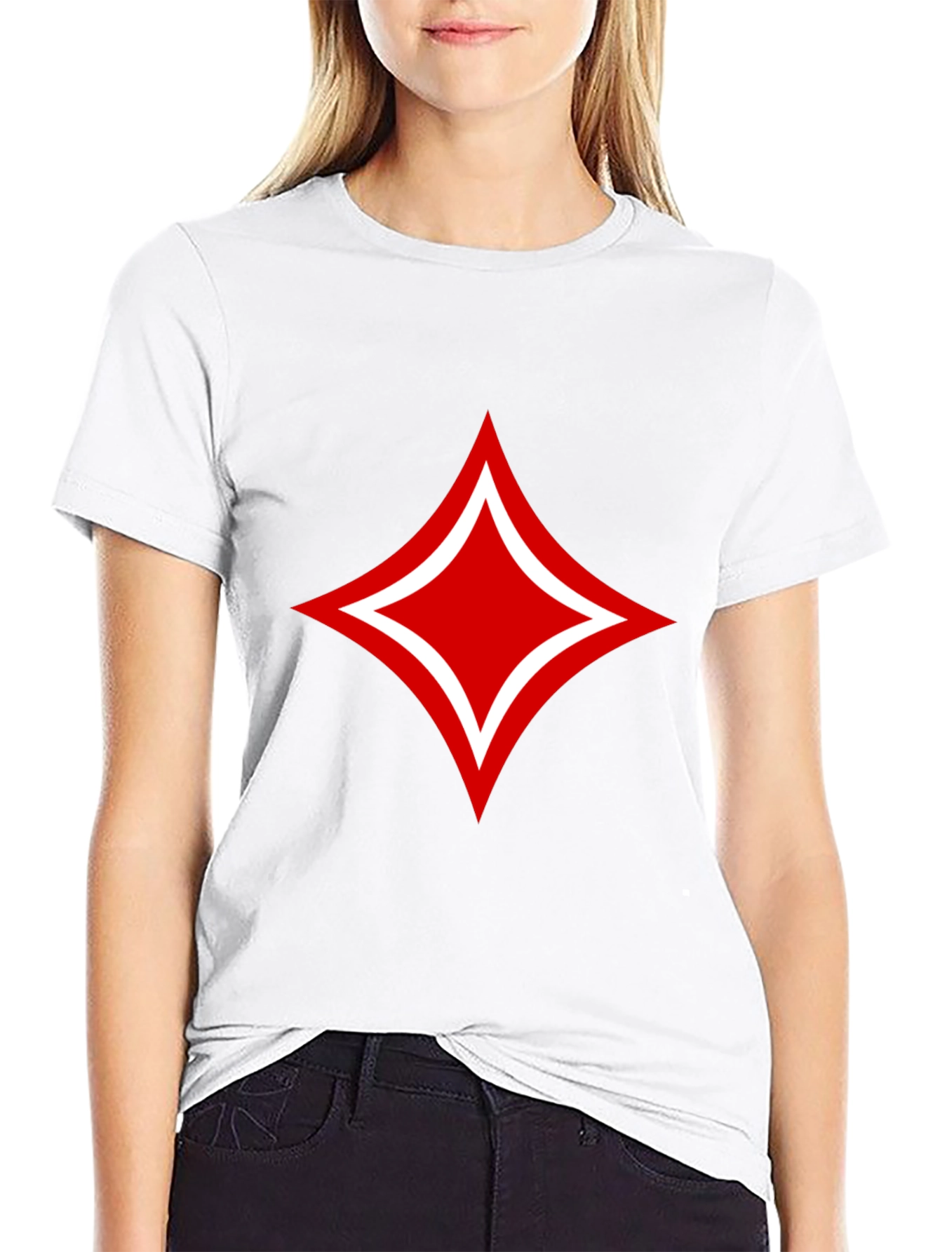 Red Diamond Black T-Shirt