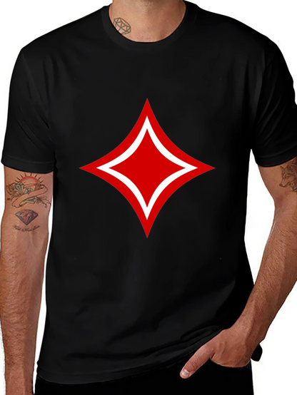Red Diamond Black T-Shirt