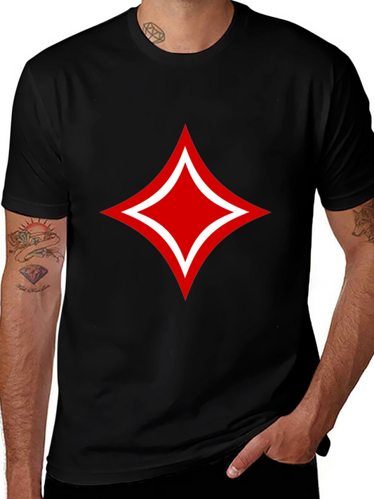 Red Diamond Black T-Shirt