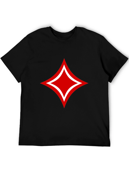 Red Diamond Black T-Shirt