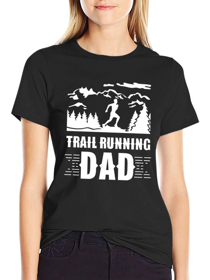 Trail Running Dad Graphic Tee - Black