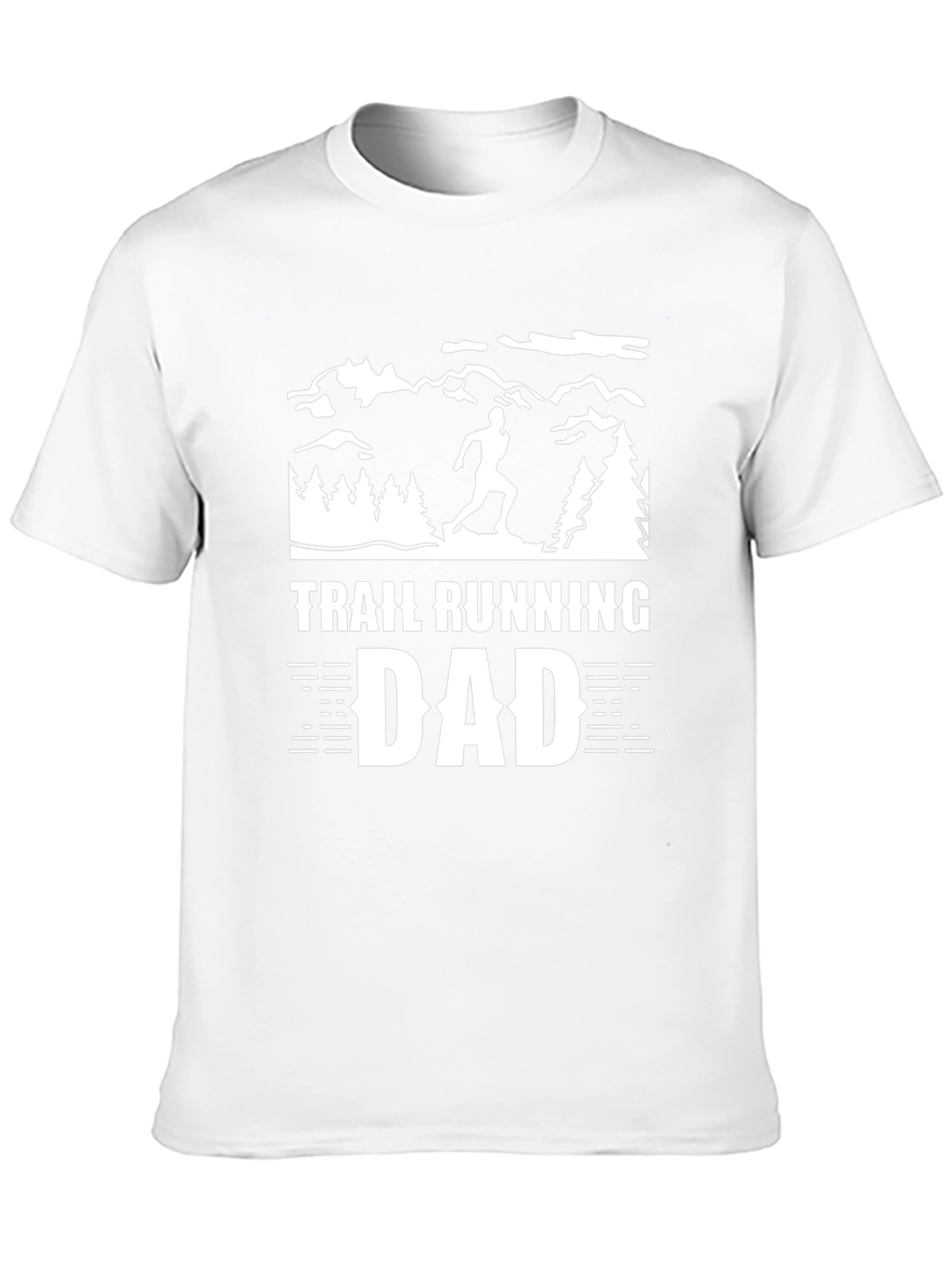 Trail Running Dad Graphic Tee - Black