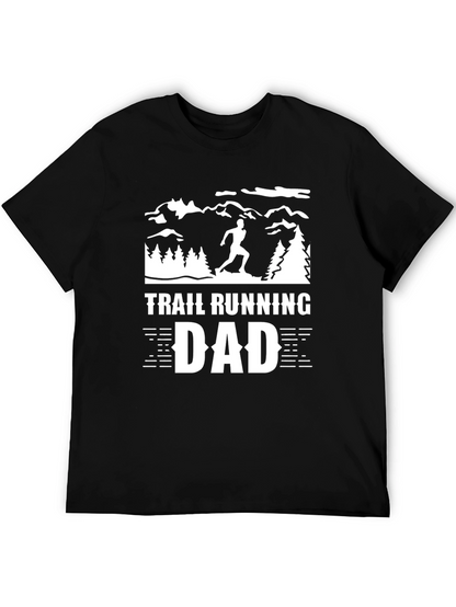 Trail Running Dad Graphic Tee - Black