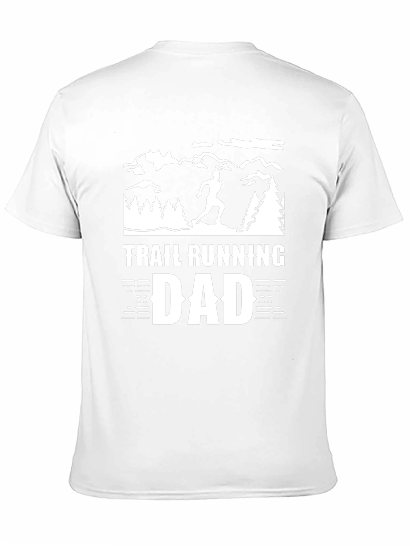 Trail Running Dad Graphic Tee - Black
