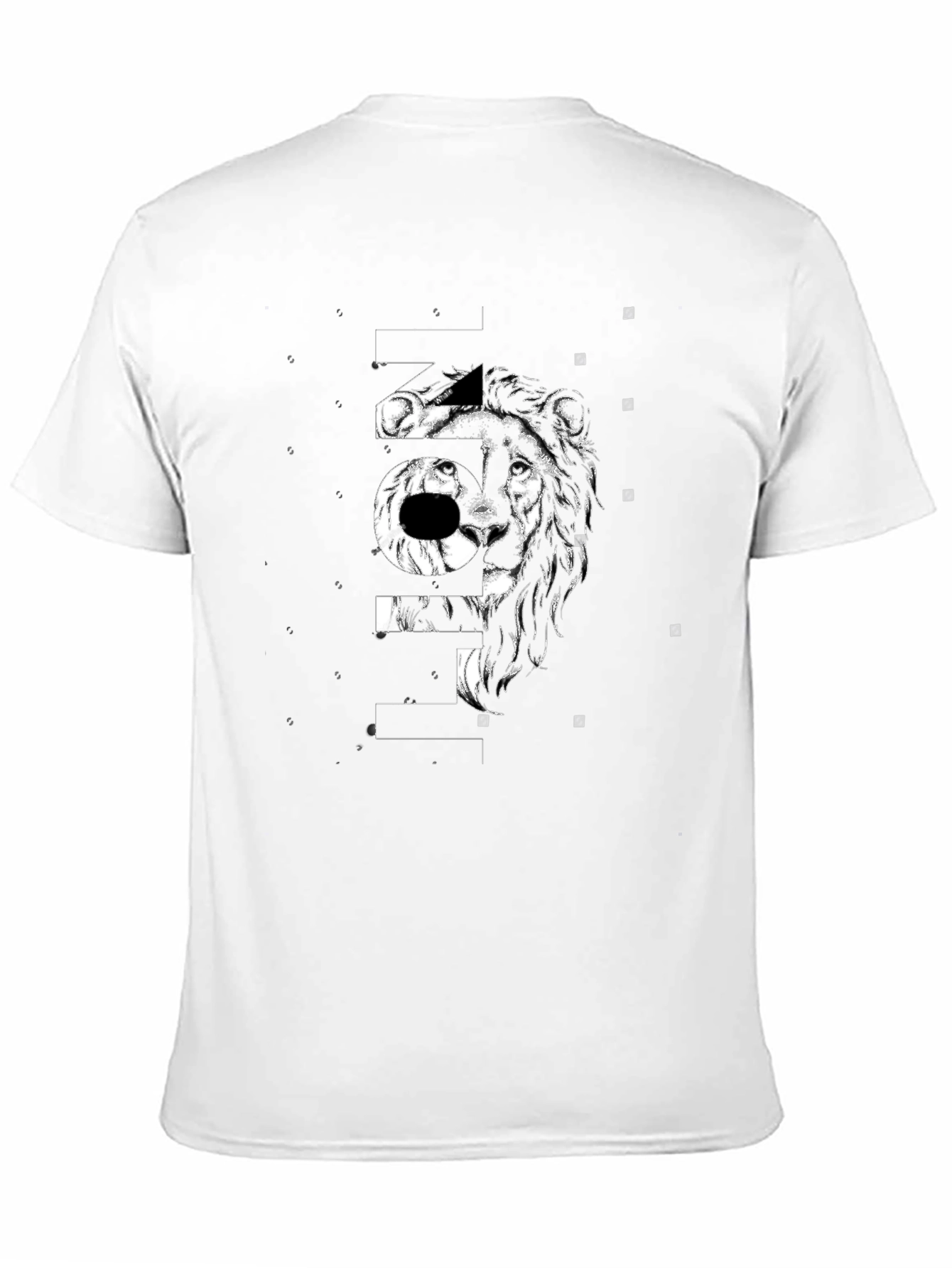 Lion Graphic Black T-Shirt