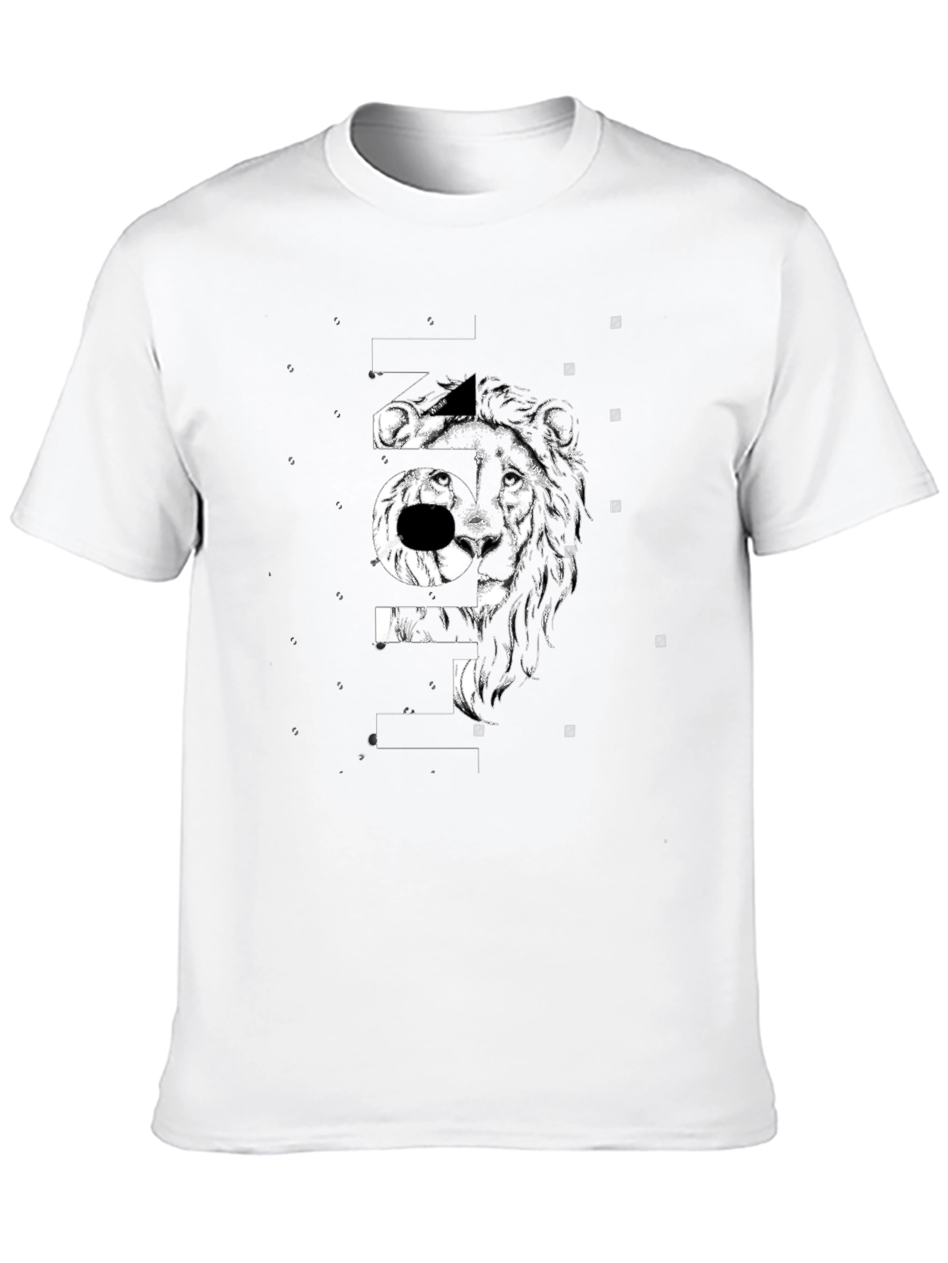 Lion Graphic Black T-Shirt