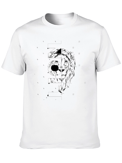Lion Graphic Black T-Shirt