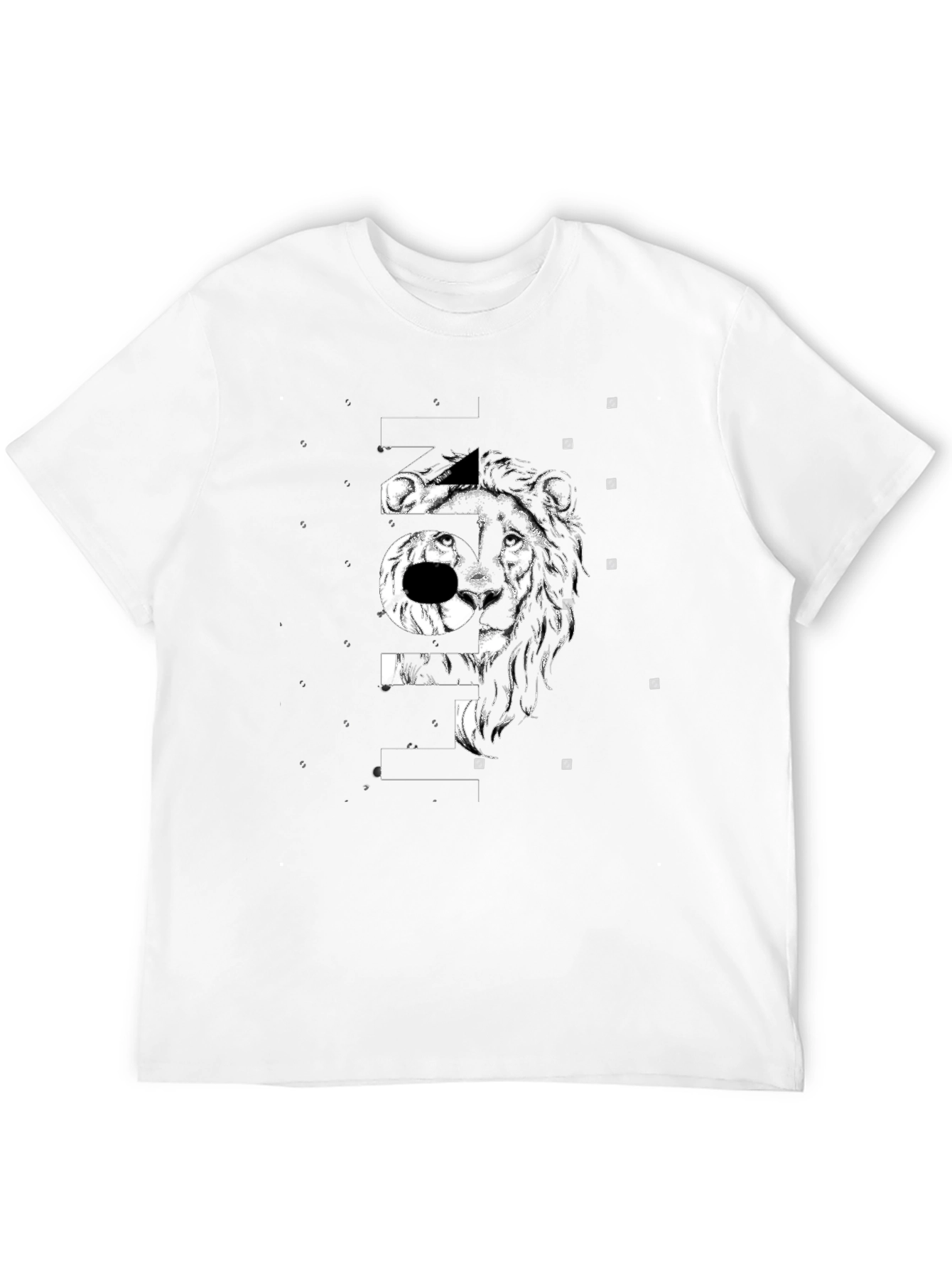 Lion Graphic Black T-Shirt