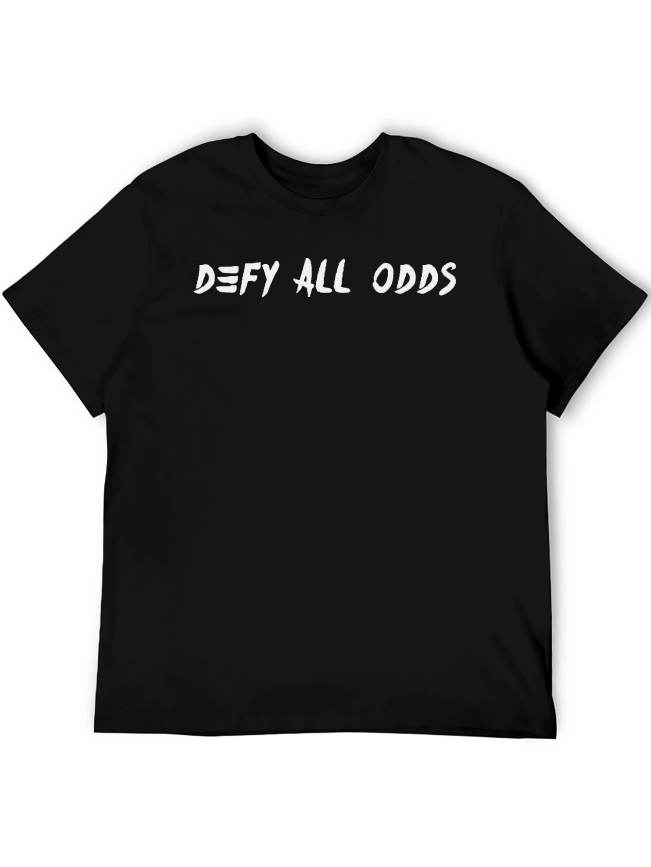 Defy All Odds Black Graphic Tee