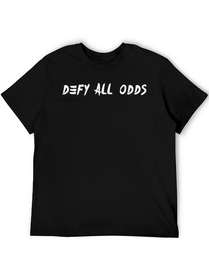 Defy All Odds Black Graphic Tee