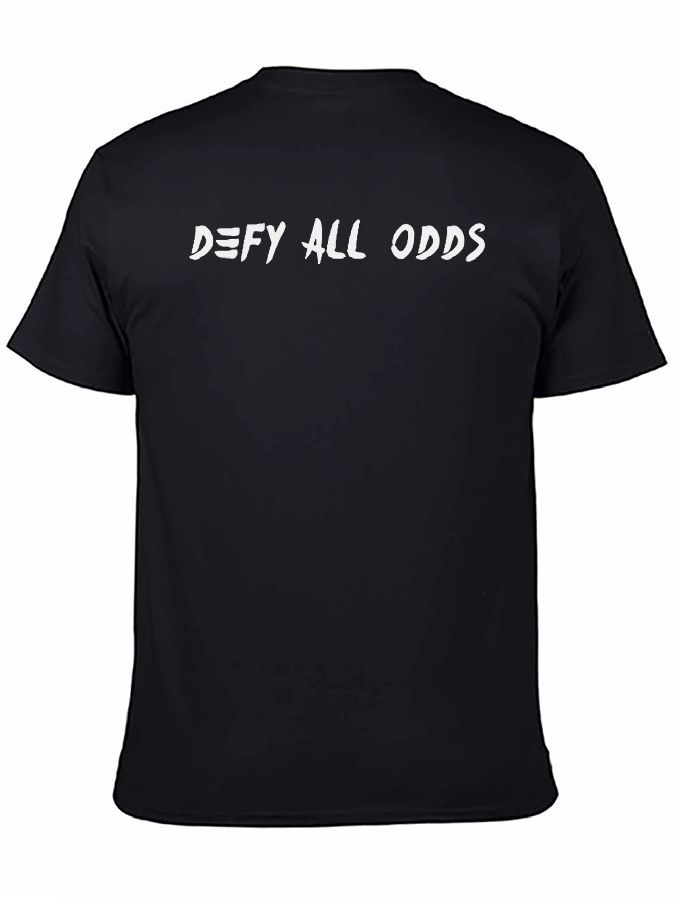 Defy All Odds Black Graphic Tee