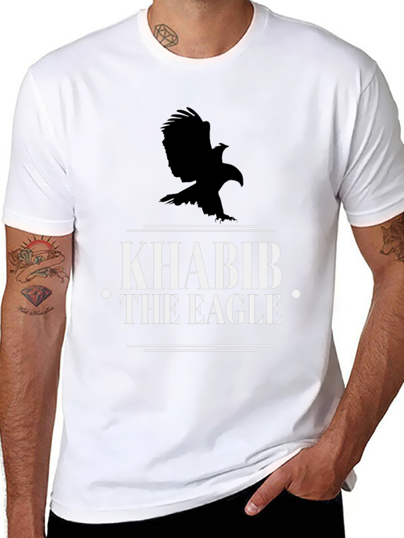 Khabib The Eagle Graphic Tee - Mens Black T-Shirt
