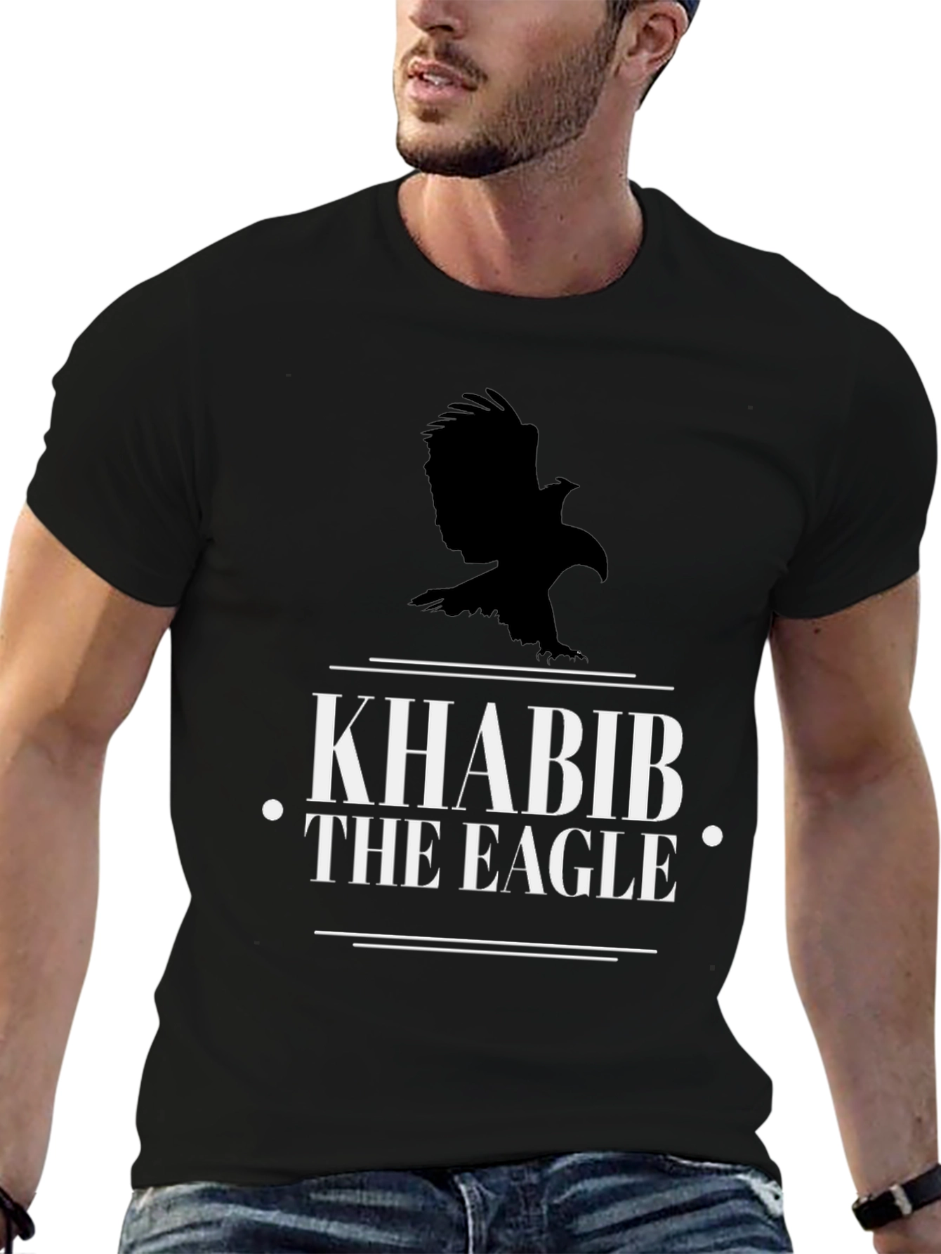 Khabib The Eagle Graphic Tee - Mens Black T-Shirt